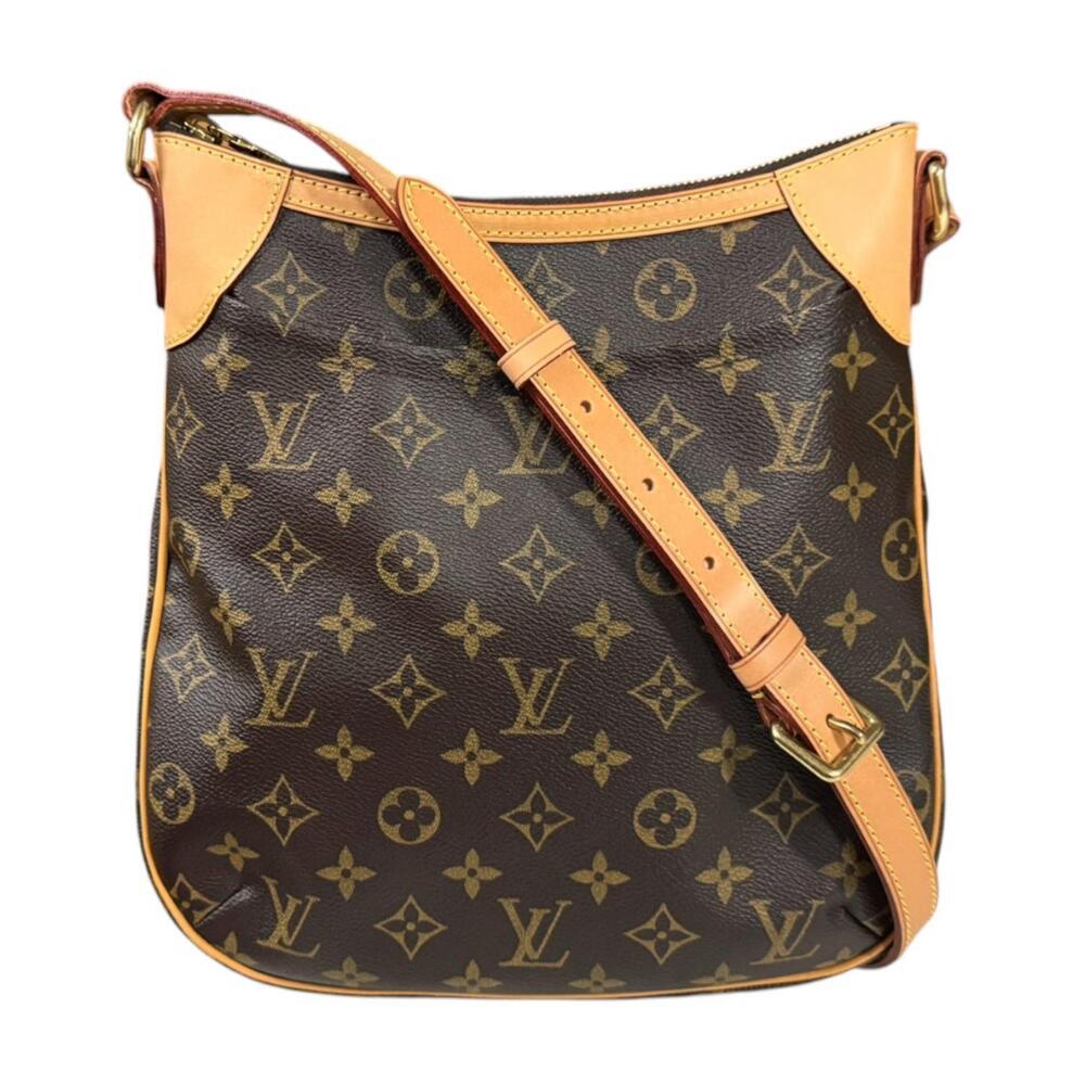 Louis Vuitton Odeon Monogram Canvas Shoulder Bag Brown